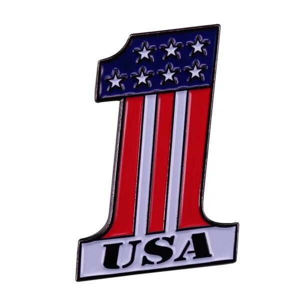 American Flag Pin No. 1 Badge