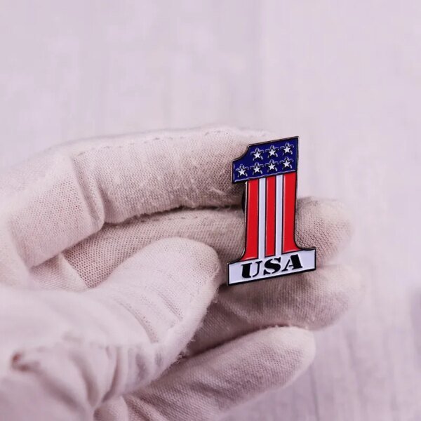 American Flag Pin No. 1 Badge - Image 4