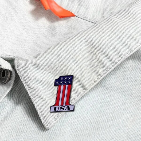 American Flag Pin No. 1 Badge - Image 5