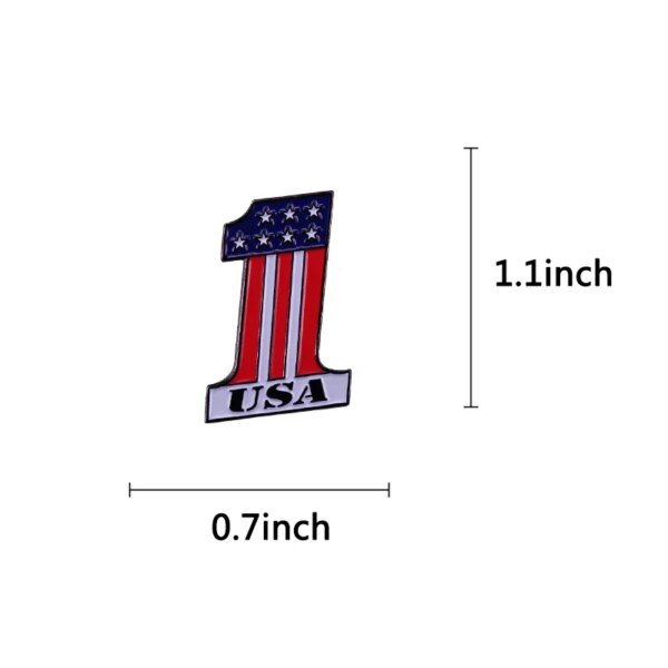 American Flag Pin No. 1 Badge - Image 3