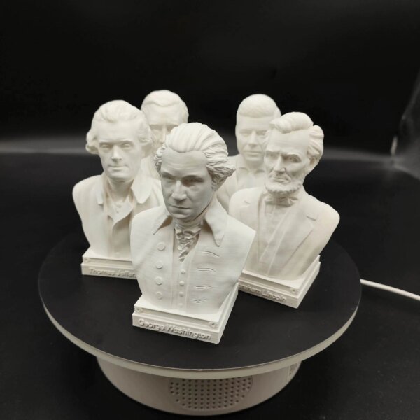 Washington, Jefferson, Lincoln, Roosevelt, Kennedy, President imitation plaster ornaments statue plastic model decorations - Image 3