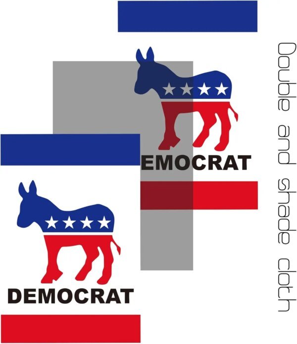 Democrat Party Garden Flag 12x18 inch Double Sided Garden Flags Democrat Donkey Garden Flags with Vivid Color for Home Yard Fest - Image 3