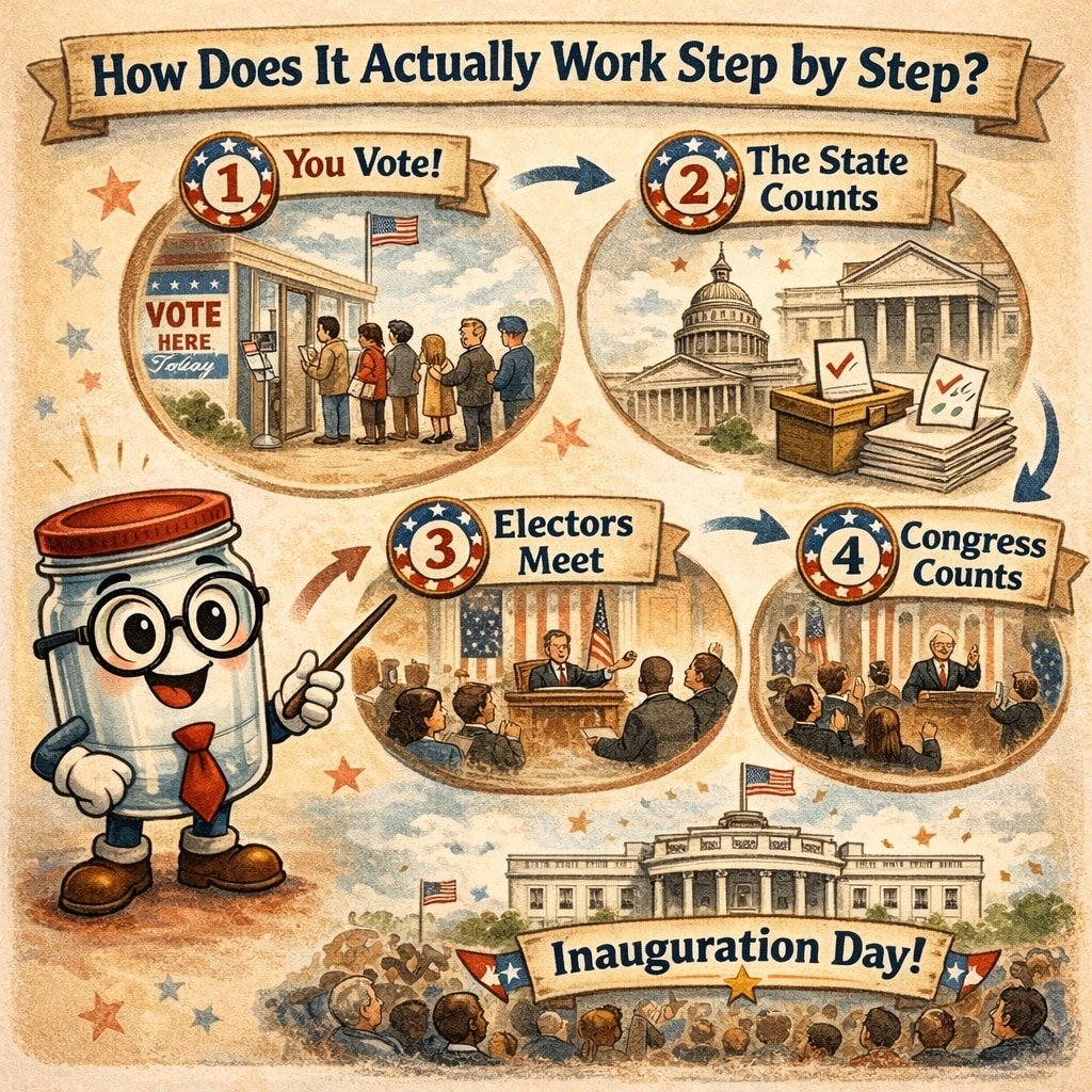 PJ Explains the electoral College step by step.