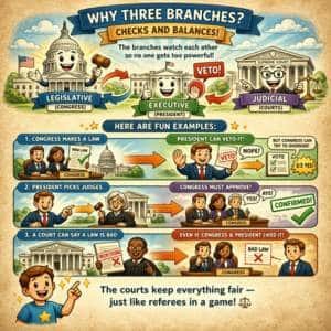Why are there three branches of government?