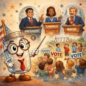 In a Republic you vote for people to represent you