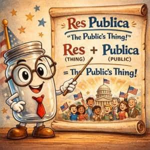 A Republic translates to The Public Thing